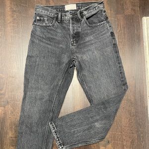 Everlane O-S Boy Friend Jean, 25 Regular, Blackwash